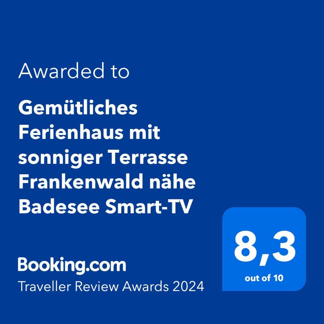Gemuetliches Ferienhaus Mit Sonniger Terrasse Frankenwald Naehe Badesee Smart-Tv Lichtenberg  Exteriér fotografie